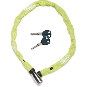 Zabezpieczenie / zapięcie rowerowe ABUS Web 1500 łańcuch z zamkiem na klucz 60cm lime