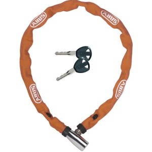 Zabezpieczenie / zapięcie rowerowe ABUS Web 1500 łańcuch z zamkiem na klucz 60cm orange