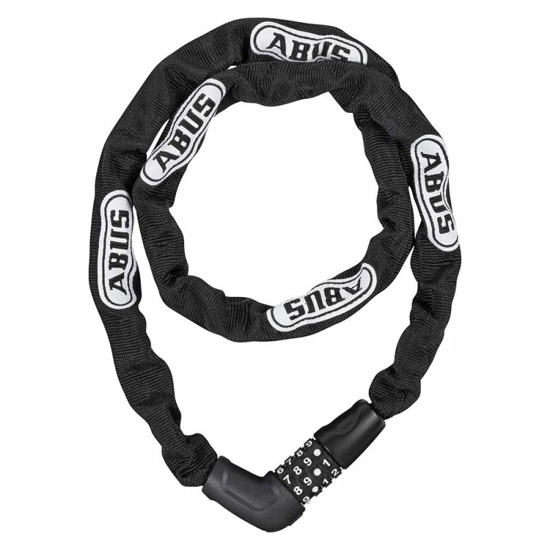 Zabezpieczenie / zapięcie rowerowe ABUS Steel-O-Chain 5805C łańcuch z zamkiem na szyfr 110 cm black