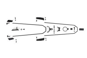 Zestaw błotników rowerowych ACID Mudguard Set TREKKING 53 z prętami 3