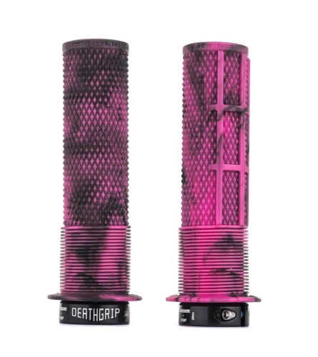 Chwyty DMR DeathGrip Marble Pink Z Kołnierzem