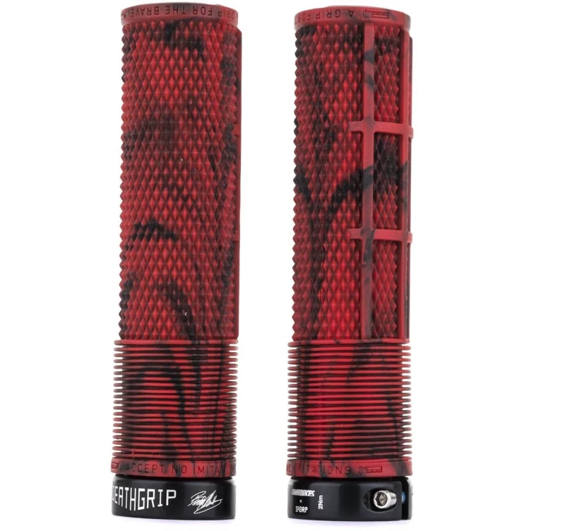 DMR Chwyty Deathgrip THIN bez kołnierza marble red.jpg