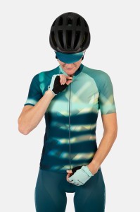 Damska Koszulka Rowerowa Endura Virtual Texture S S Niebieska E6211GB p6.webp