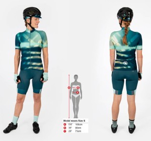 Damska Koszulka Rowerowa Endura Virtual Texture S S Niebieska E6211GB Rozmiarówka.webp