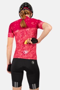 Damska Koszulka Rowerowa Endura Paisley S S Borówkowa E6213PB p4.webp