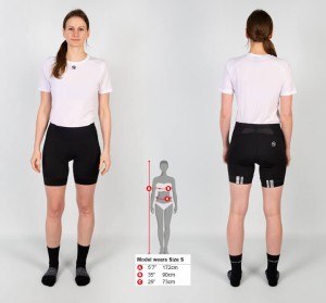 Damskie Spodenki Rowerowe Endura FS260-Pro Short Czarne E6132BK Rozmiarówka.webp