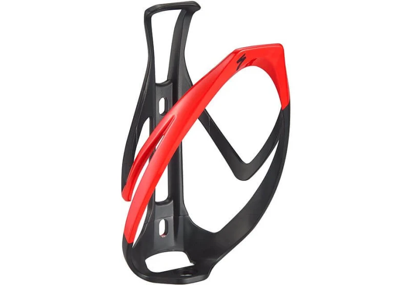 Koszyczek na bidon Specialized Rib Cage II Matte Black Flo Red 43021-1001.webp
