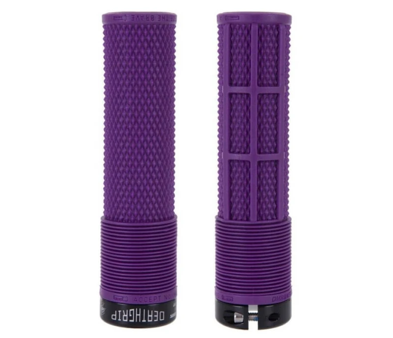 Chwyty DMR DeathGrip THIN Fioletowe Bez Kołnierza.webp