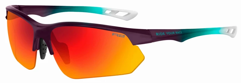 Okulary R2 Drop Active Red Black Revo Fioletowe Ramki at099k.webp