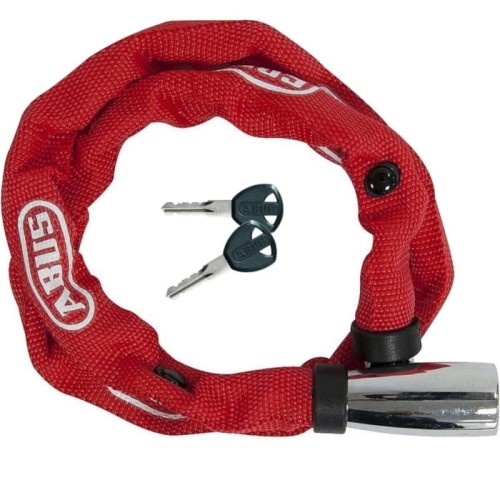 Zabezpieczenie / zapięcie rowerowe ABUS Web 1500 łańcuch z zamkiem na klucz 60cm red