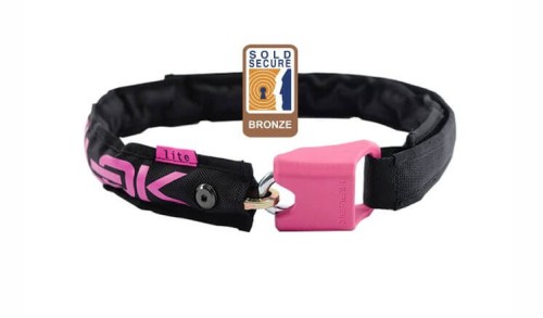 Zapięcie rowerowe HipLok Lite - Black, Pink