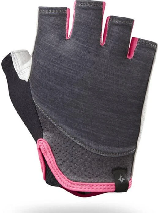Rękawiczki damskie rowerowe Specialized Trident Women's Carbon Heather Neon Pink.webp