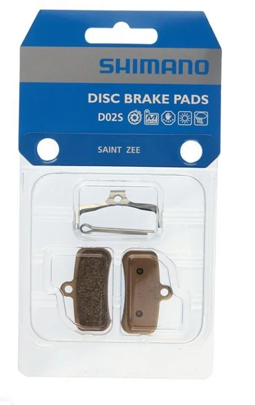 Klocki Shimano z okładziną metaliczną D02S-MX sprężyna z zawleczką (para).webp