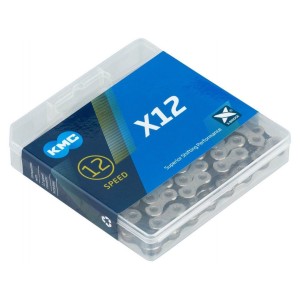 Łańcuch KMC X12 Silver Black 116L.webp