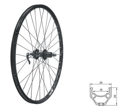 Koło tylne KLS DRAFT DSC R, 26, black.webp