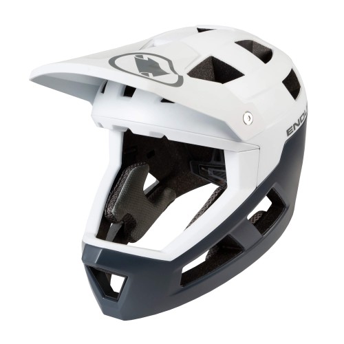 Kask rowerowy Endura SingleTrack Full Face MIPS® White