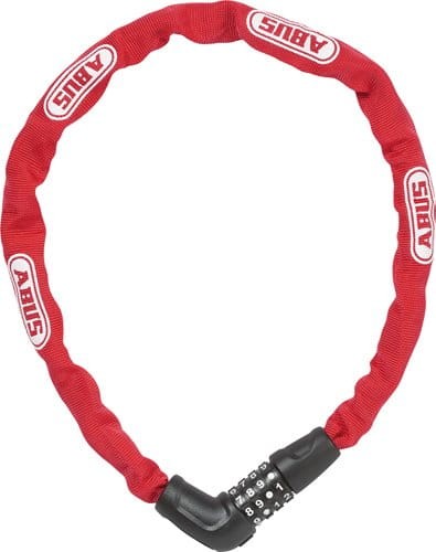 Zabezpieczenie / zapięcie rowerowe ABUS Steel-O-Chain 5805C łańcuch z zamkiem na szyfr 75cm red