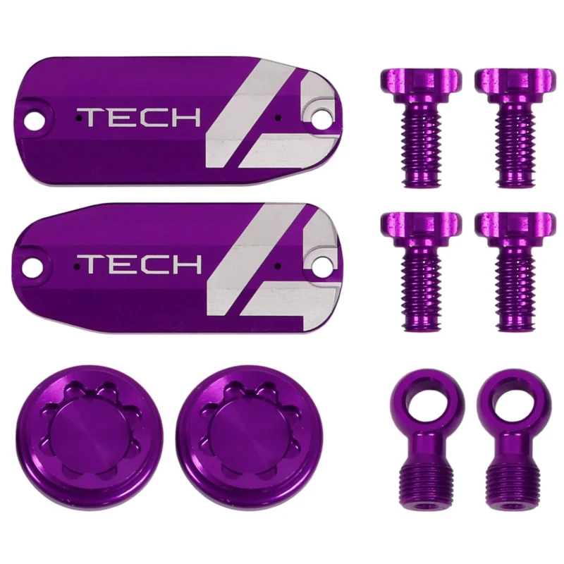 Zestaw do hamulców Hope Tech 4 V4 Custom Kit fioletowy.webp