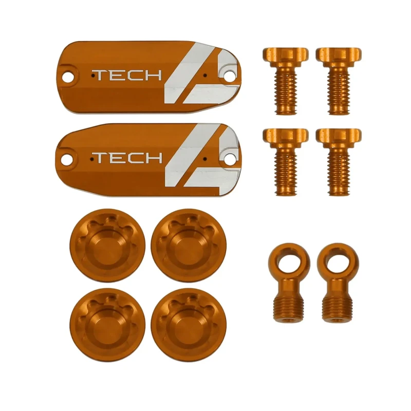 Zestaw do hamulców Hope Tech 4 E4 Custom Kit pomarańczowy.webp