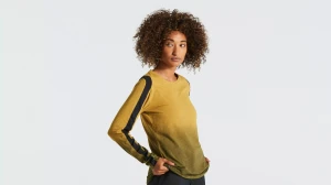 Bluzka damska Specialized Women's Trail Long Sleeve Jersey Harvest Gold Spray p2.webp