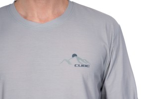 Koszulka Cube MTB Round Neck Jersey Soft LS grey p4.webp