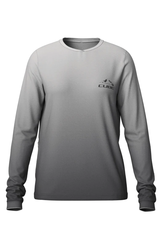 Koszulka Cube MTB Round Neck Jersey Soft LS grey.webp