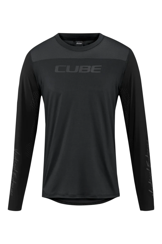 Koszulka Cube MTB Round Neck Jersey Pro LS black.webp