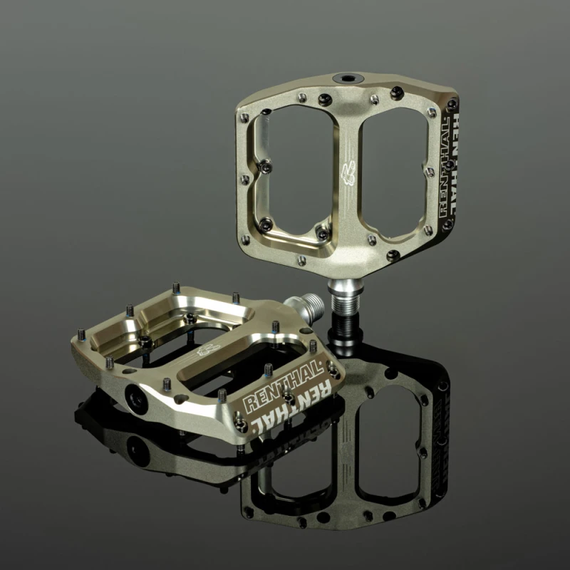 Pedały Renthal Revo-F Flat Pedals Alu Gold.webp