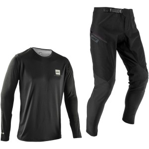 Zestaw MTB Leatt Ride Kit MTB Gravity 1.0 Black - Koszulka + Spodnie.webp