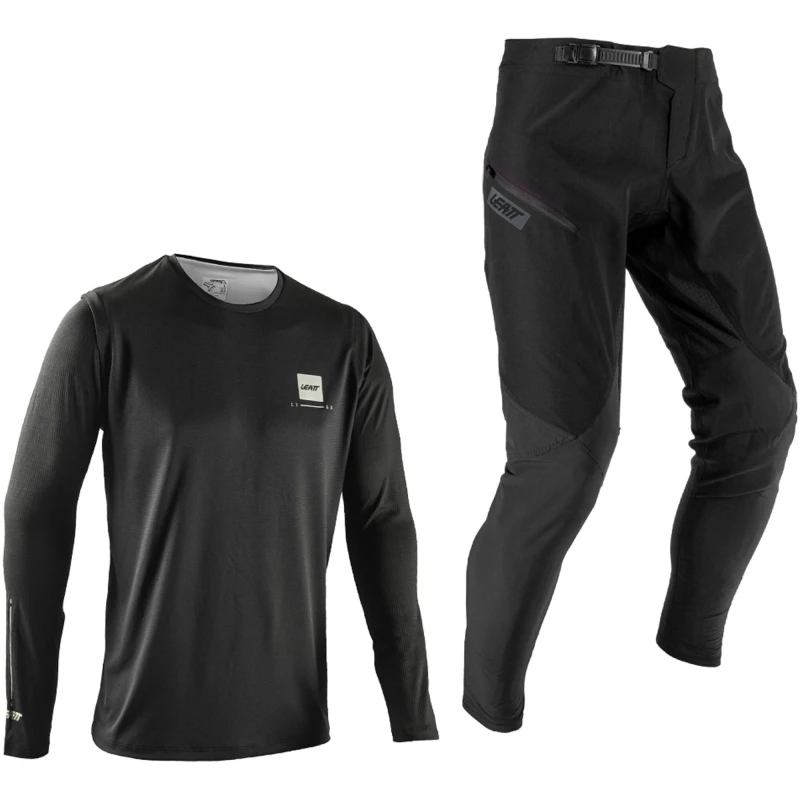 Zestaw MTB Leatt Ride Kit MTB Gravity 1.0 Black - Koszulka + Spodnie.webp