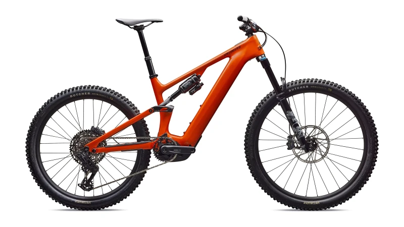 Rower Specialized Turbo Levo 4 Comp Gloss Orange Tint Over Silver Dust Dark Navy 2025.webp