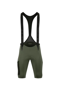 Spodenki rowerowe z szelkami CUBE Gravel Bib Short Cargo Green.webp