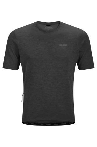 Koszulka z krótkim rękawem CUBE GRAVEL S/S Grey