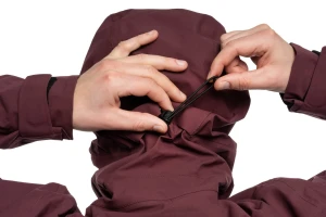 Kurtka przeciwdeszczowa rowerowa CUBE Rain Jacket CMPT Bordo p4.webp