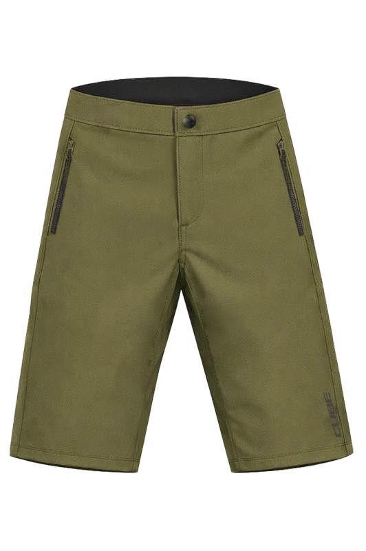 Spodenki rowerowe Cube Trail Short CMPT Olive.webp