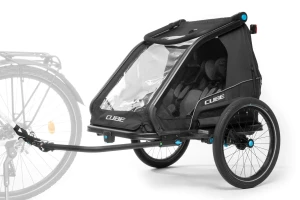 Przyczepka Cube Kids Trailer Double CMPT black p8.webp