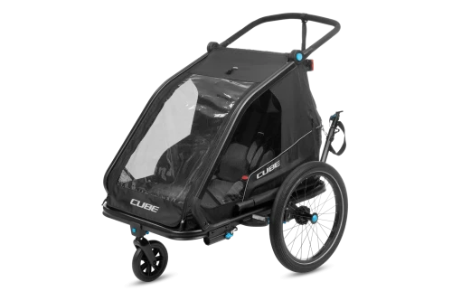 Przyczepka Cube Kids Trailer Double CMPT black