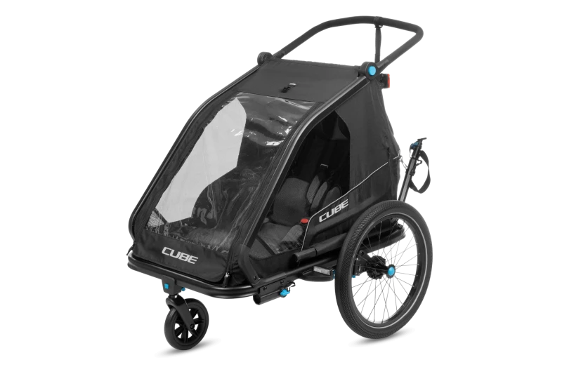 Przyczepka Cube Kids Trailer Double CMPT black.webp