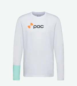 Koszulka rowerowa POC LS Tee Hydrogen White Lazurite Blue 61656_8896.jpg