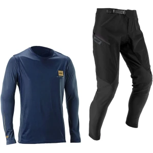 Zestaw MTB Leatt Ride Kit 1.0 Galaxy Blue – Koszulka + Spodnie.webp
