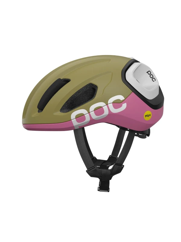 Kask Rowerowy POC Amidal Olivine Green Matt Thulite Pink Matt.webp