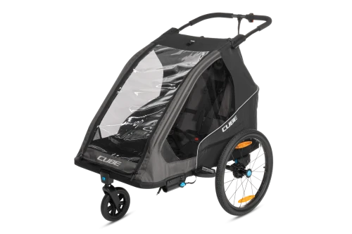 Przyczepka rowerowa CUBE Kids Trailer Double PURE