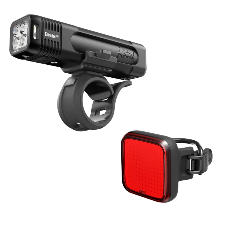 Zestaw lampek rowerowych Knog Blinder Pro 900 + Blinder Square tył.webp