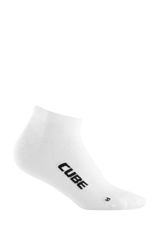 Skarpetki rowerowe CUBE Low Cut ROAD/XC Blackline white