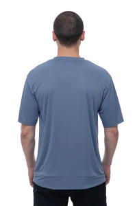 Koszulka Cube MTB Round Neck Jersey TECH S/S smoke blue -5.png