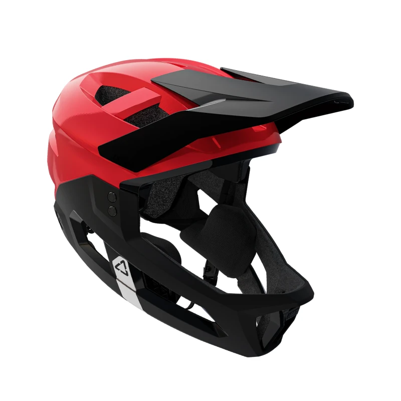 Kask rowerowy (z wypinaną szczęką) dziecięcy LEATT Helmet MTB Enduro 2.0 Junior V26 czerwony.webp