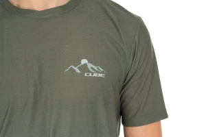 Koszulka rowerowa Cube MTB Round Neck Jersey Soft Touch SS olive p3.webp