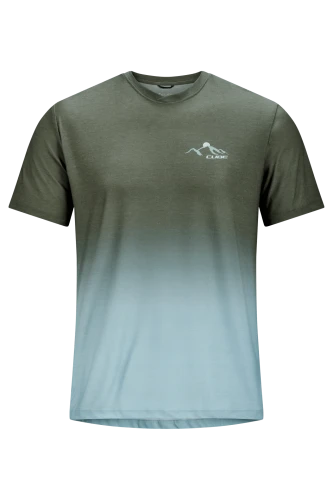 Koszulka rowerowa Cube MTB Round Neck Jersey Soft Touch S/S olive