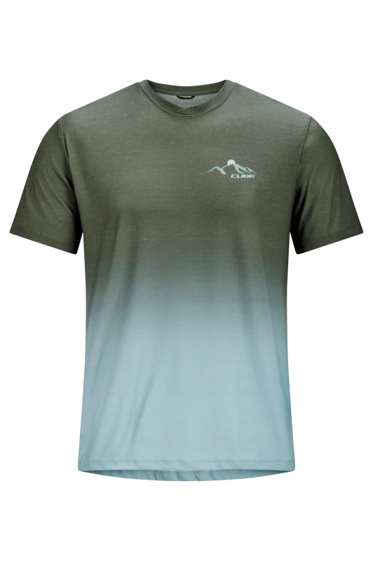 Koszulka rowerowa Cube MTB Round Neck Jersey Soft Touch SS olive.webp