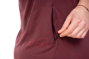 Koszulka Cube MTB Round Neck Jersey Soft Touch SS bordeaux p3.webp